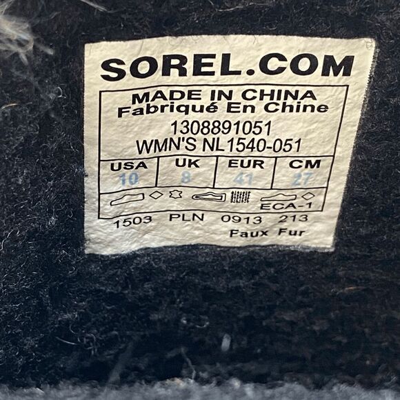 Sorel Joan of Arctic Tan Brown Faux Fur Tall Winter Snow Boot Womens 10 - Picture 6 of 9